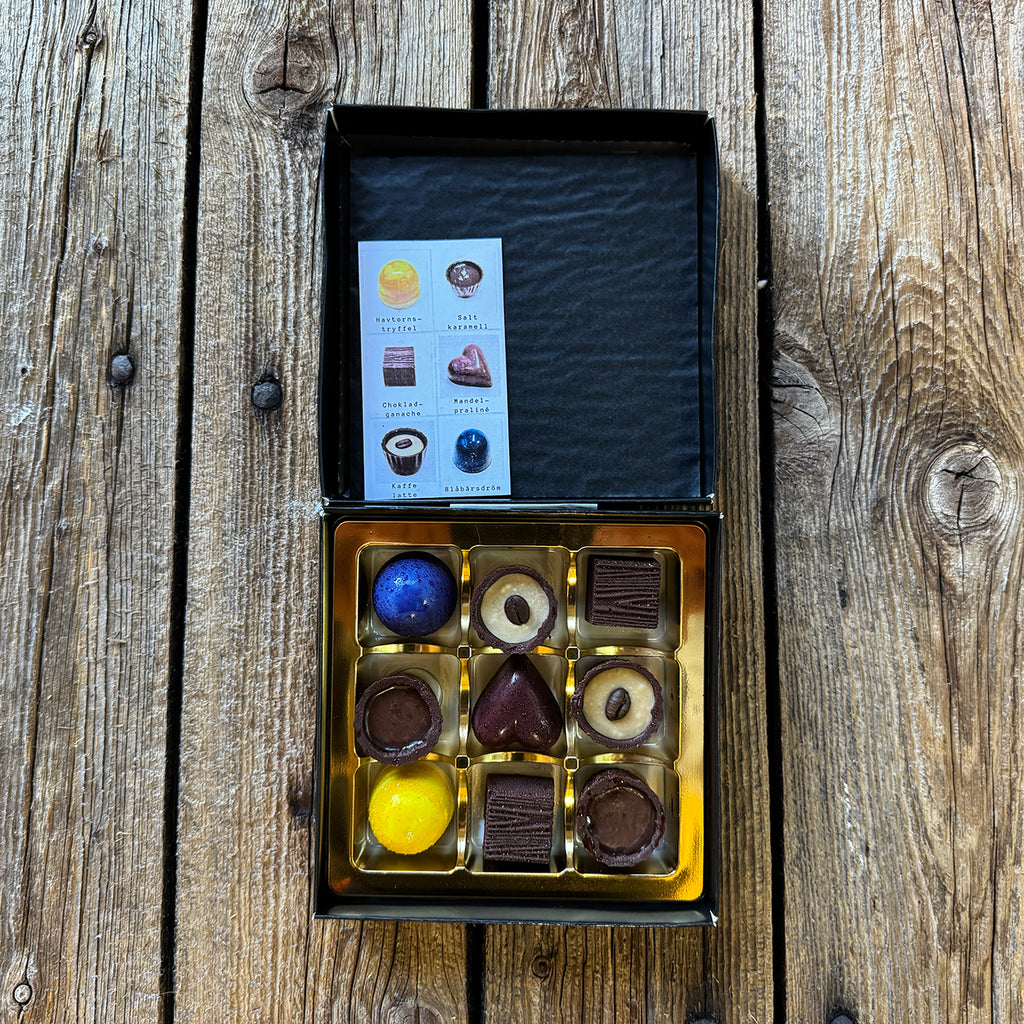 Handgjorda ekologiska praliner